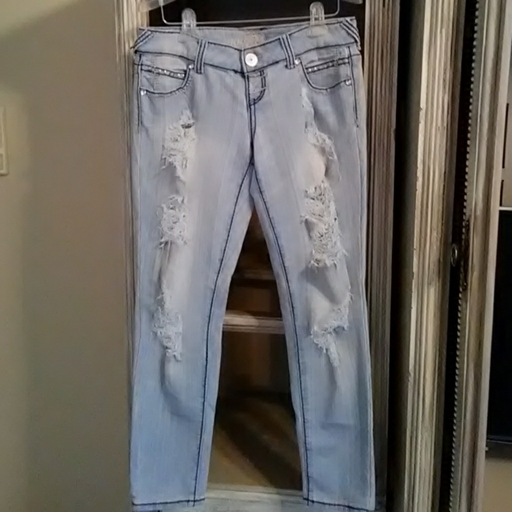 Almost Famous Destroyed Jeans